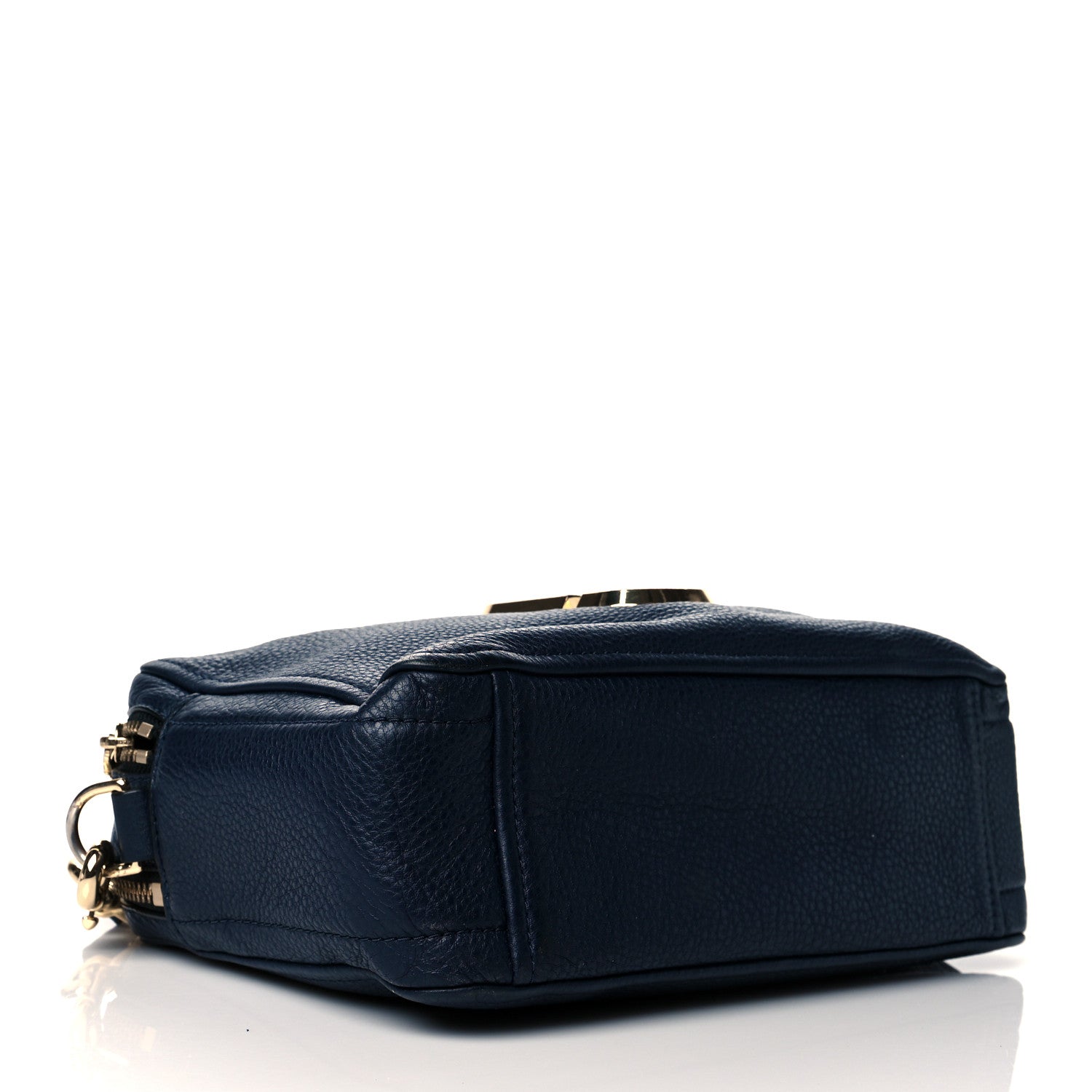 Marc Jacobs Supple Natural Grain Calfskin The Softshot 27 Bag Navy 4 of 11