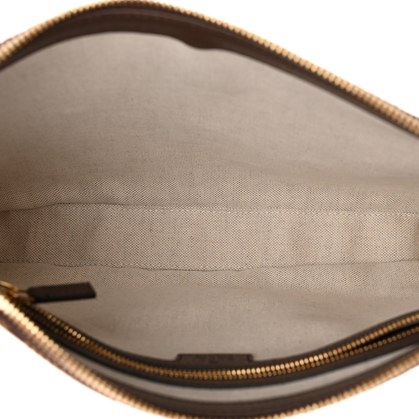 Monogram Jumbo GG Textured Dollar Calfskin Web Wristlet Messenger Bag  Camel Ebony New Acero