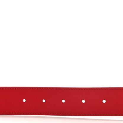 Louis Vuitton Calfskin 35mm LV New Wave Belt 80 32 Red 6 of 8