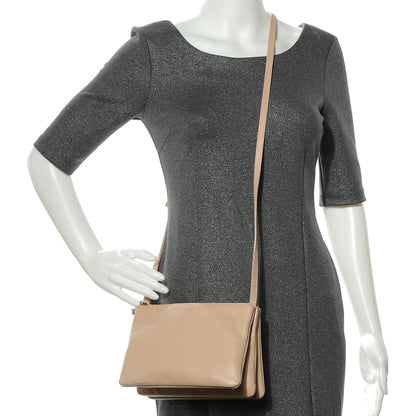 Celine Leather Trio Crossbody Bag Powder 2 of 8