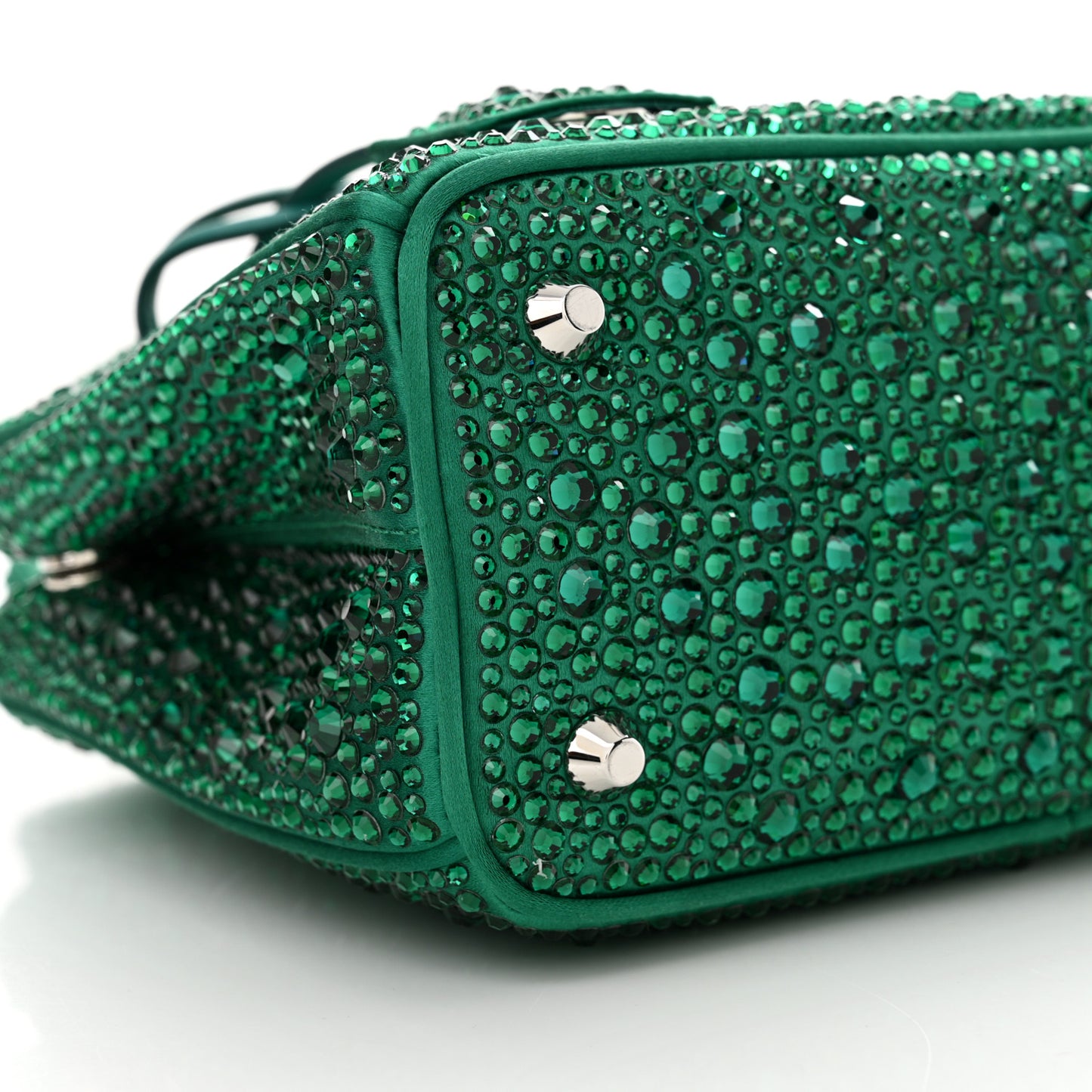 Satin Crystal Mini Galleria Double Zip Tote Mango