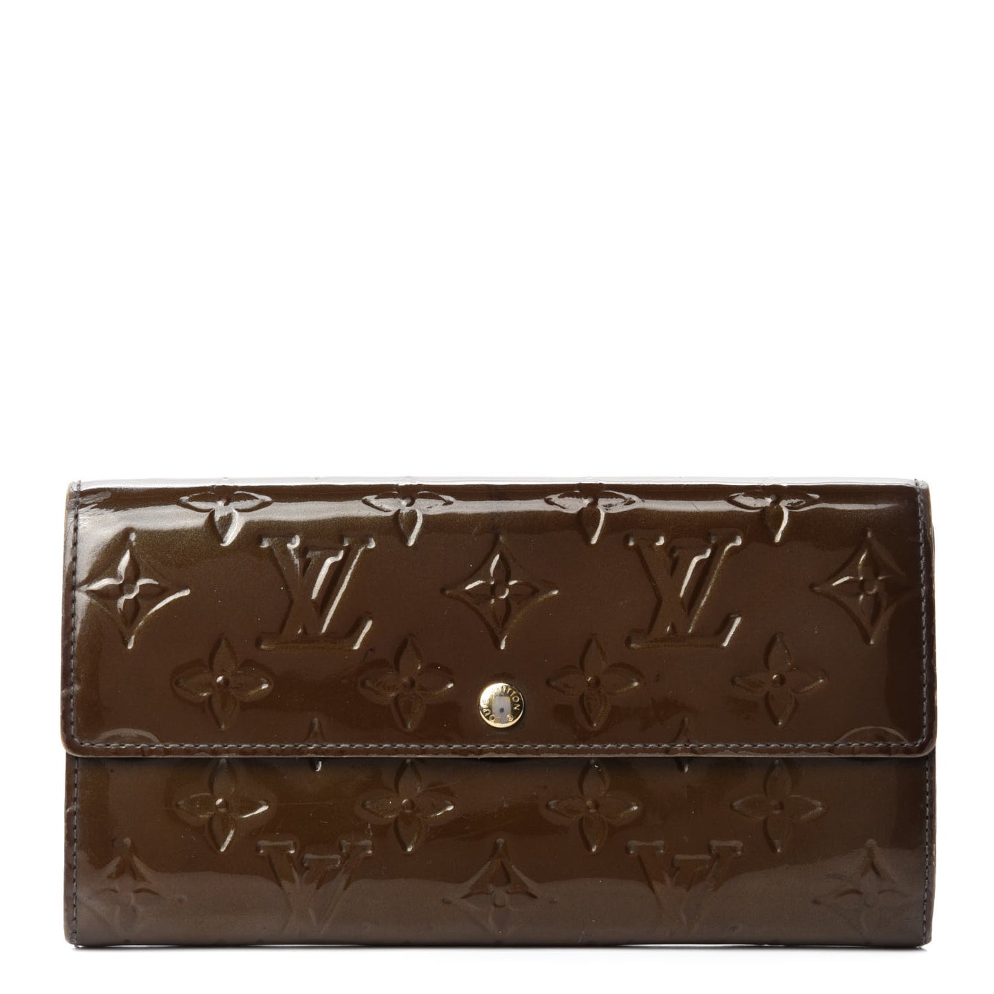 Vernis Sarah Wallet Vert Bronze