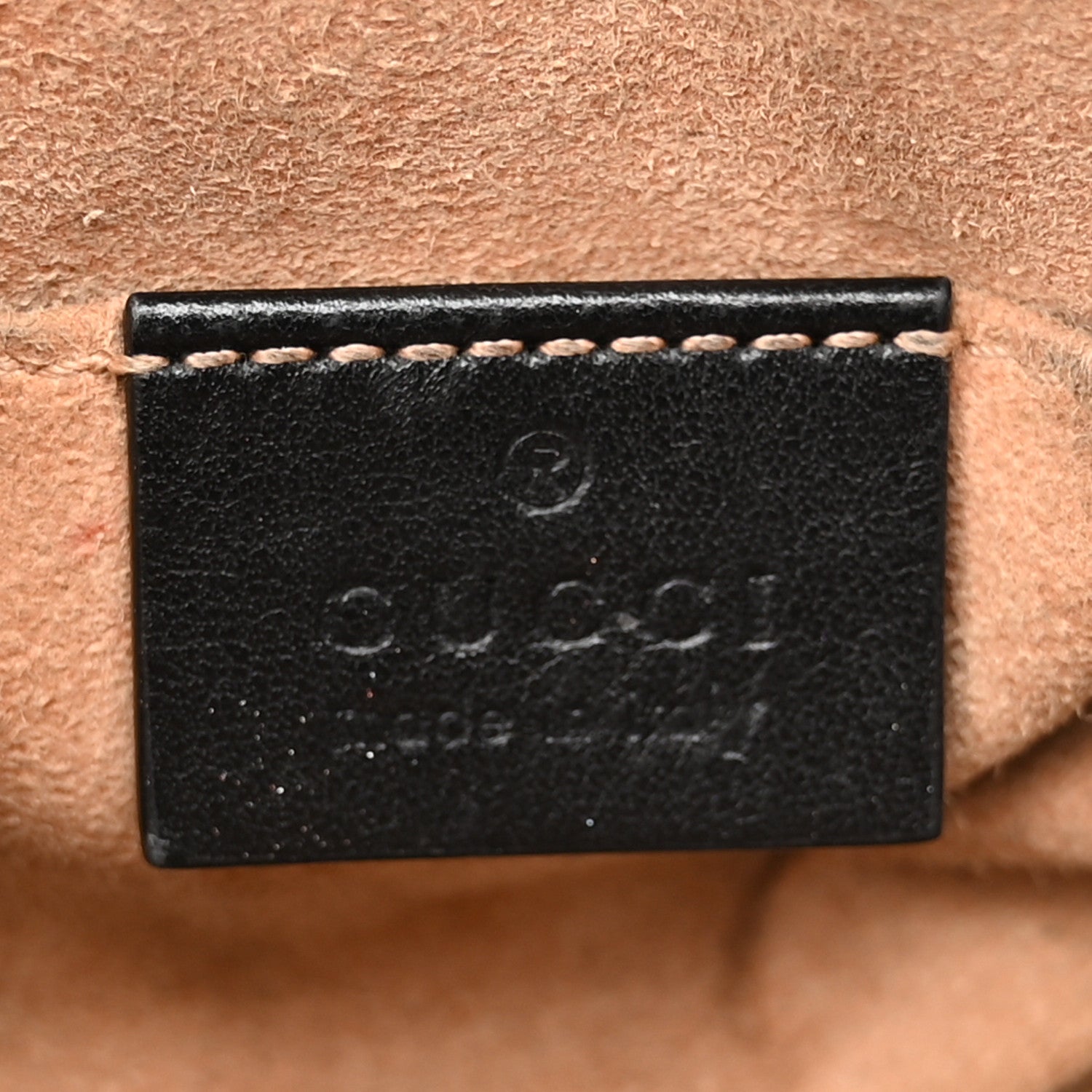 Gucci Calfskin Matelasse Mini GG Marmont Chain Shoulder Bag Black 6 of 18