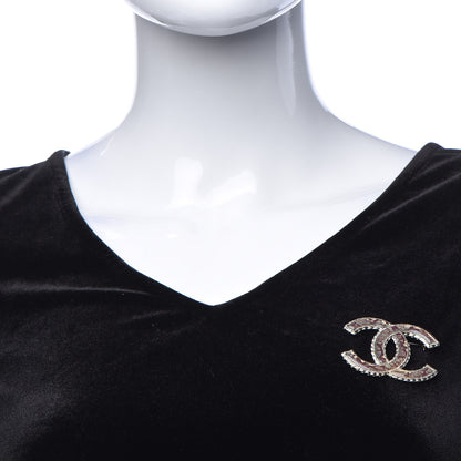 Chanel Resin CC Brooch Silver 2 of 5