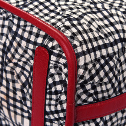 MCM Visetos Medium Liz Reversible Shopper Tote Ruby Red 17 of 19