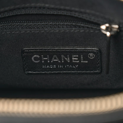 Chanel Knit Calfskin Small Gabrielle Hobo Black Multicolor 6 of 11