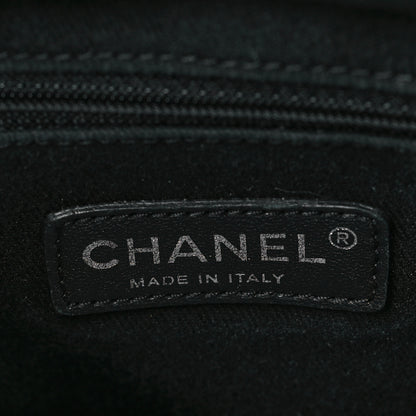 Chanel Woven Straw Raffia Small Deauville Messenger Grey 6 of 11