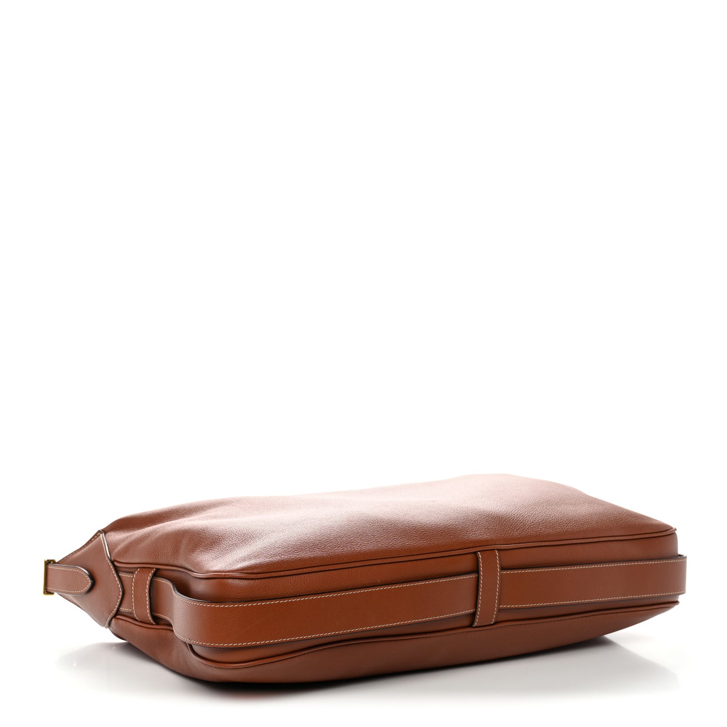 Supple Calfskin Large Romy Shoulder Bag Tan