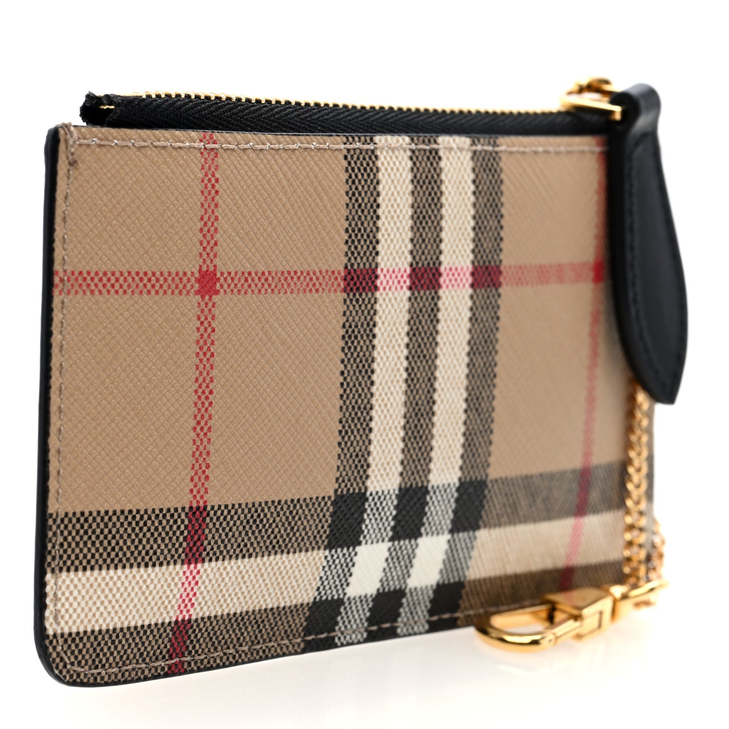 Vintage Check Kelbrook Key Pouch Card Case Beige Black