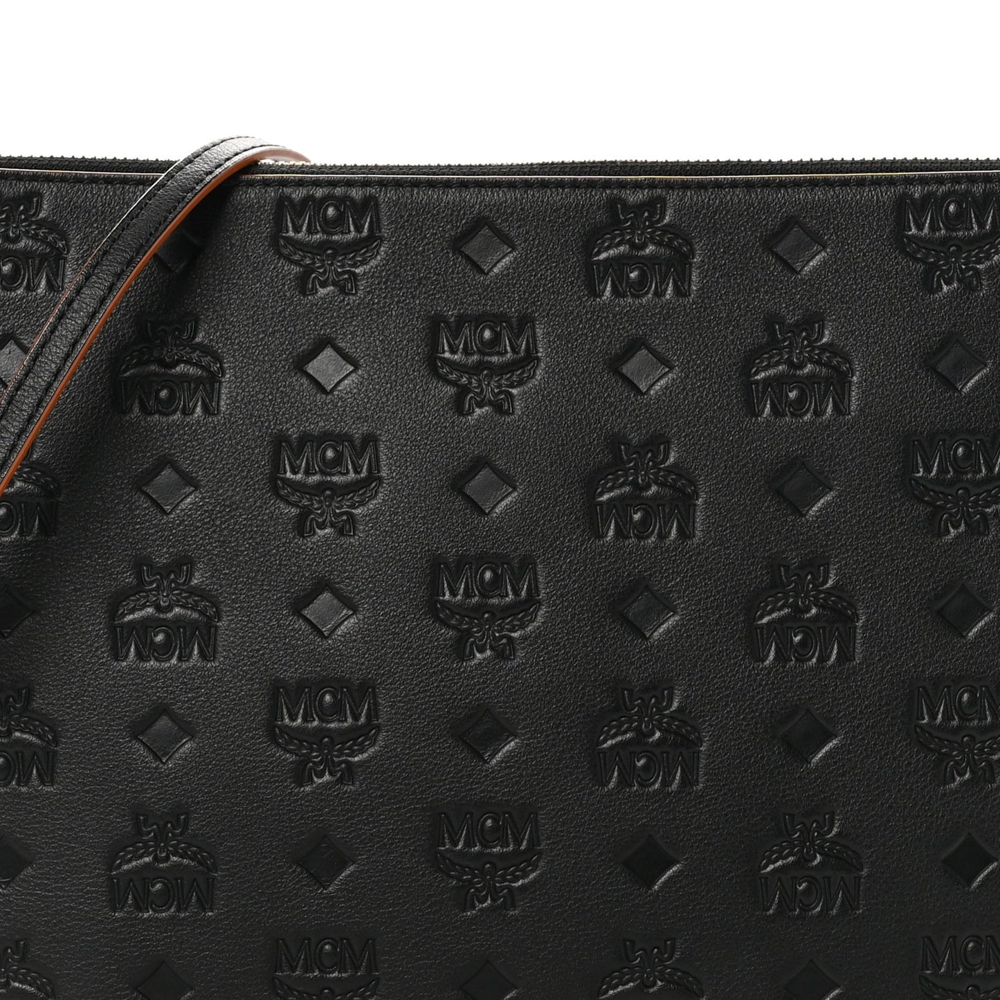 Calfskin Monogram Klara Crossbody Pouch Black