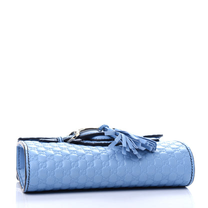 Gucci Soft Microguccissima Mini Emily Chain Shoulder Bag Mineral Blue 4 of 10