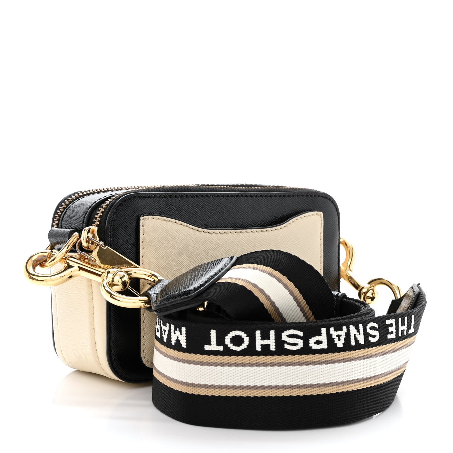 Marc Jacobs Saffiano Small Snapshot Camera Bag New Cloud White Multicolor 3 of 14
