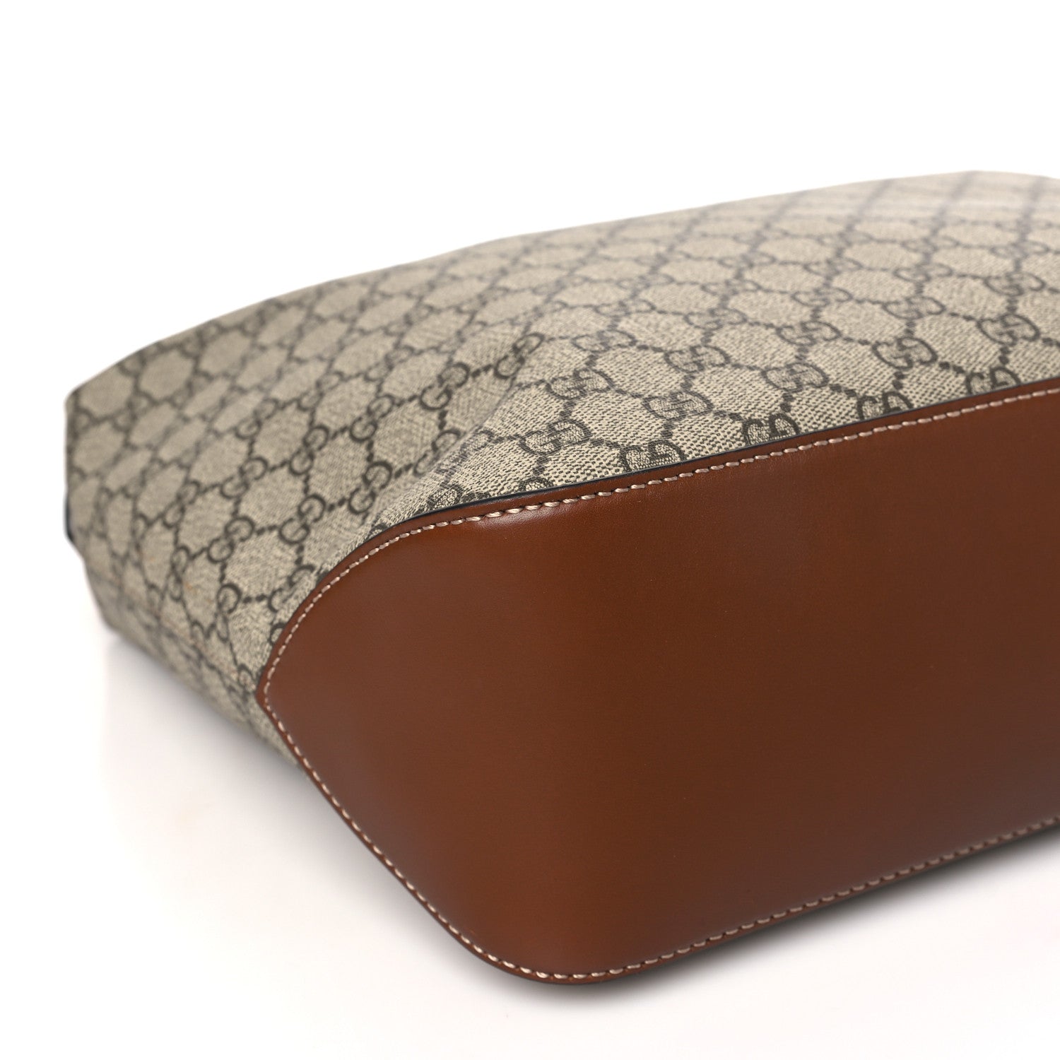 Gucci GG Supreme Monogram Large Linea A Hobo Light Brown 9 of 11