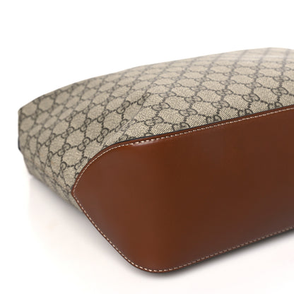 Gucci GG Supreme Monogram Large Linea A Hobo Light Brown 9 of 11