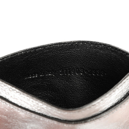 Saint Laurent Metallic Leather Belle De Jour Card Case Silver 7 of 7