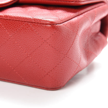 Chanel Caviar Quilted Mini Rectangular Flap Red 10 of 12