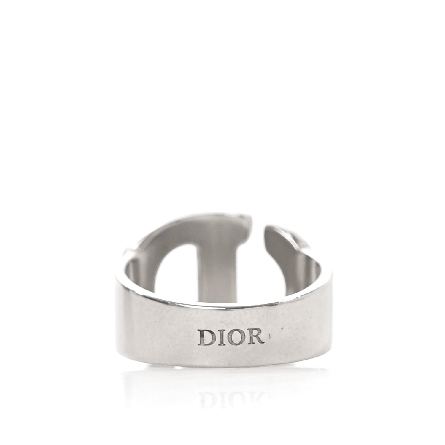 Christian Dior Metal CD Ring M 52 6 Silver 3 of 5