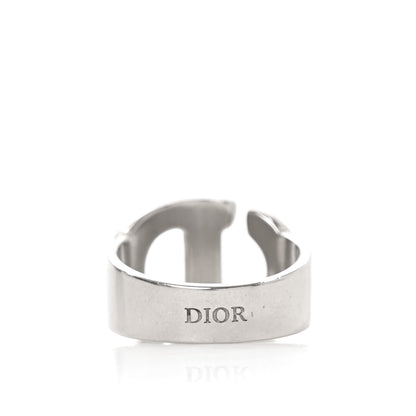 Christian Dior Metal CD Ring M 52 6 Silver 3 of 5