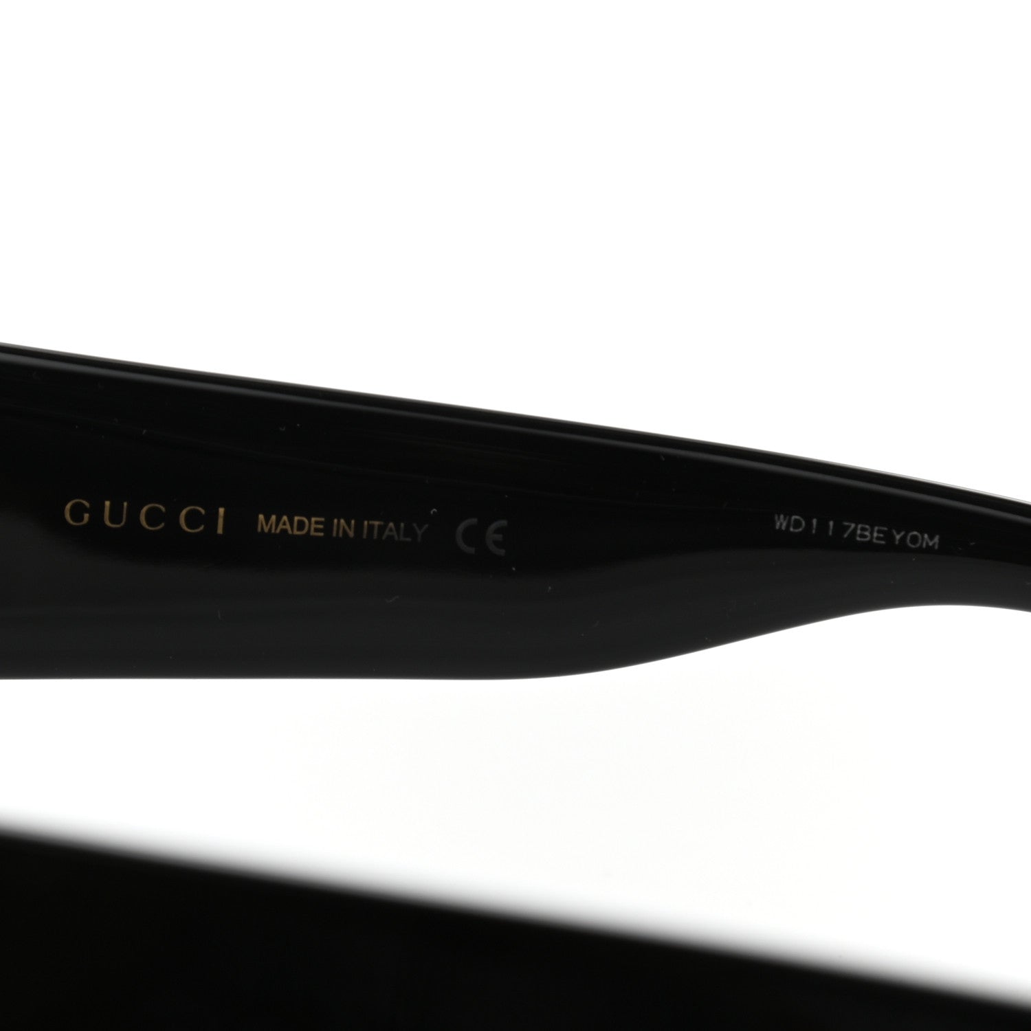 Gucci Acetate Square Frame Sunglasses GG0141S Black 6 of 8