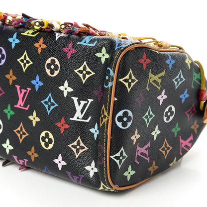 Louis Vuitton Monogram Multicolor Fringe Speedy 25 Black 7 of 10