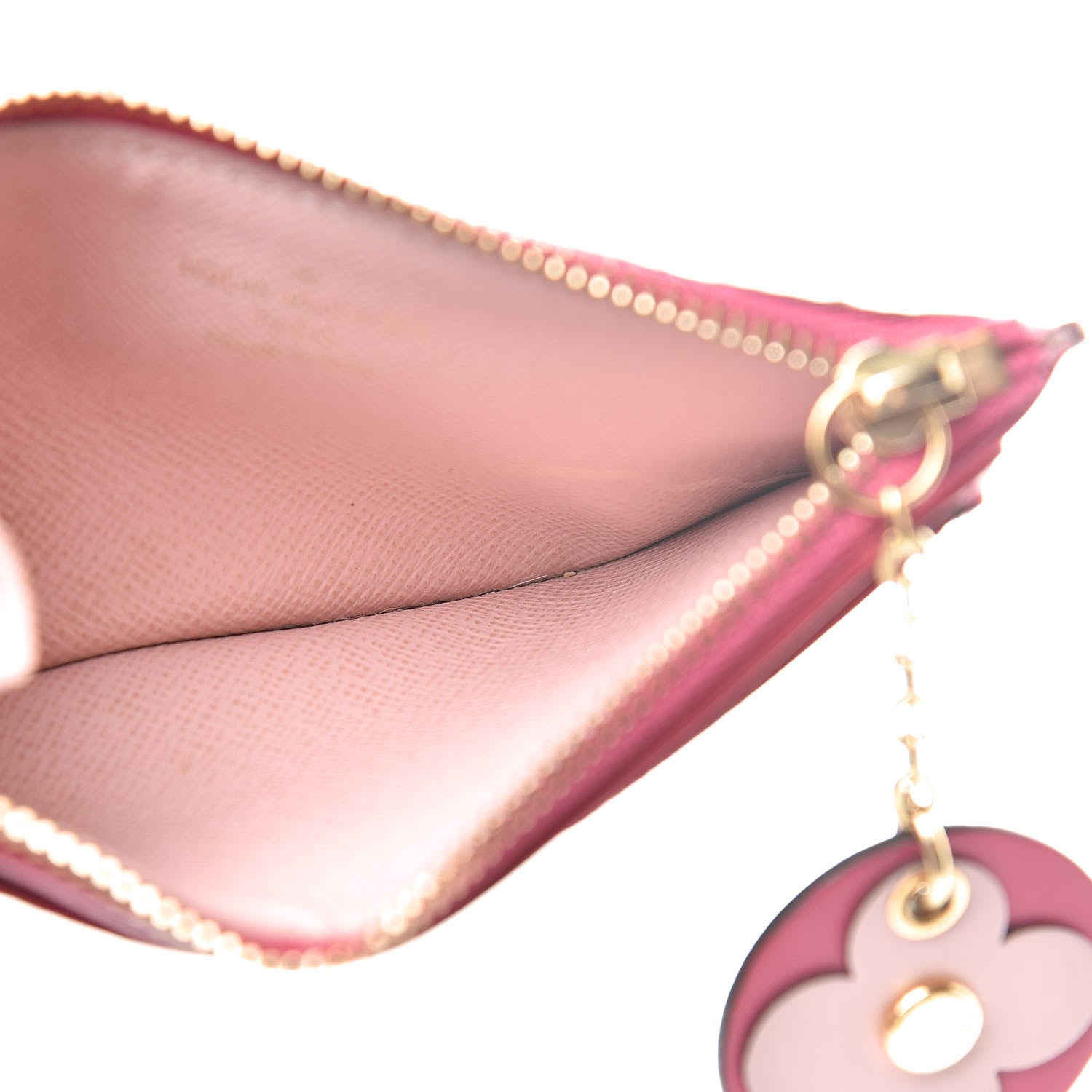 Louis Vuitton Monogram Blooming Flowers Zipped Card Holder Hot Pink Rose Ballerine 5 of 8