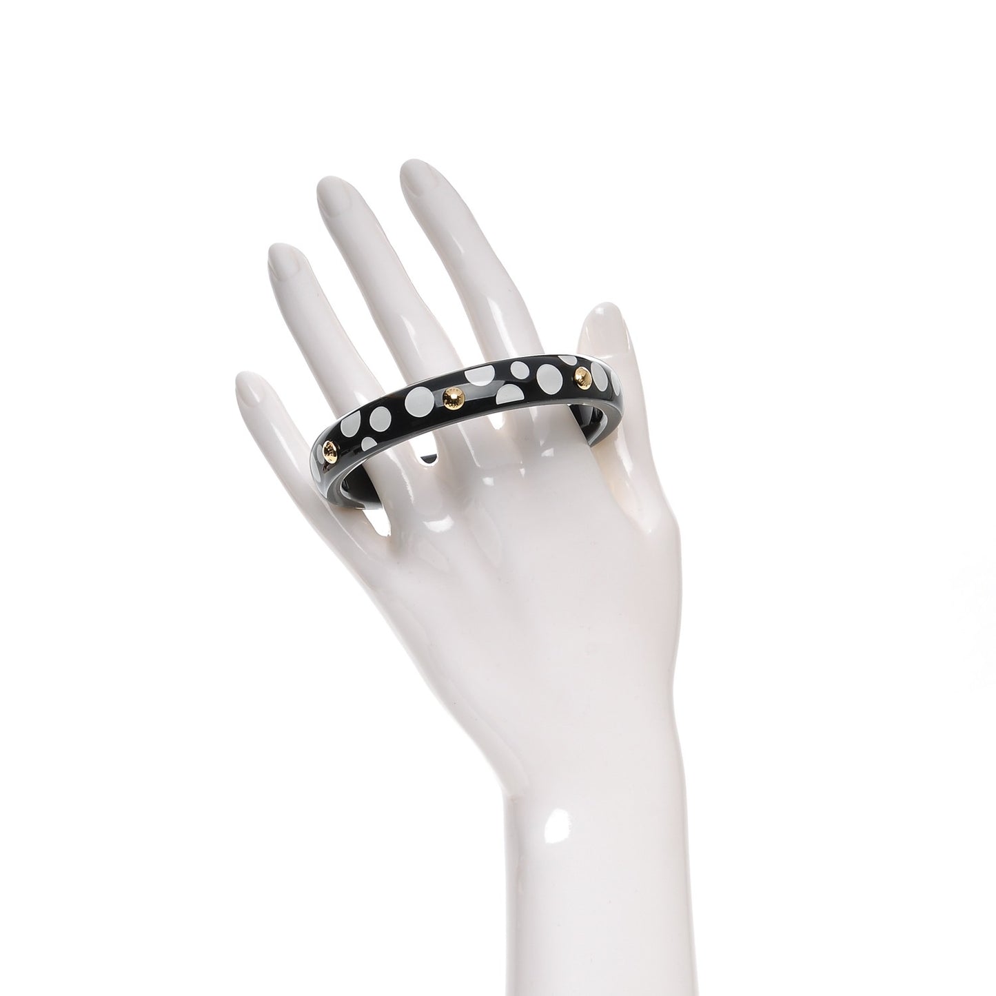 Kusama Infinity Dots Medium Bangle PM Black