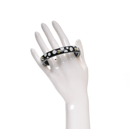 Louis Vuitton Kusama Infinity Dots Medium Bangle PM Black 2 of 6