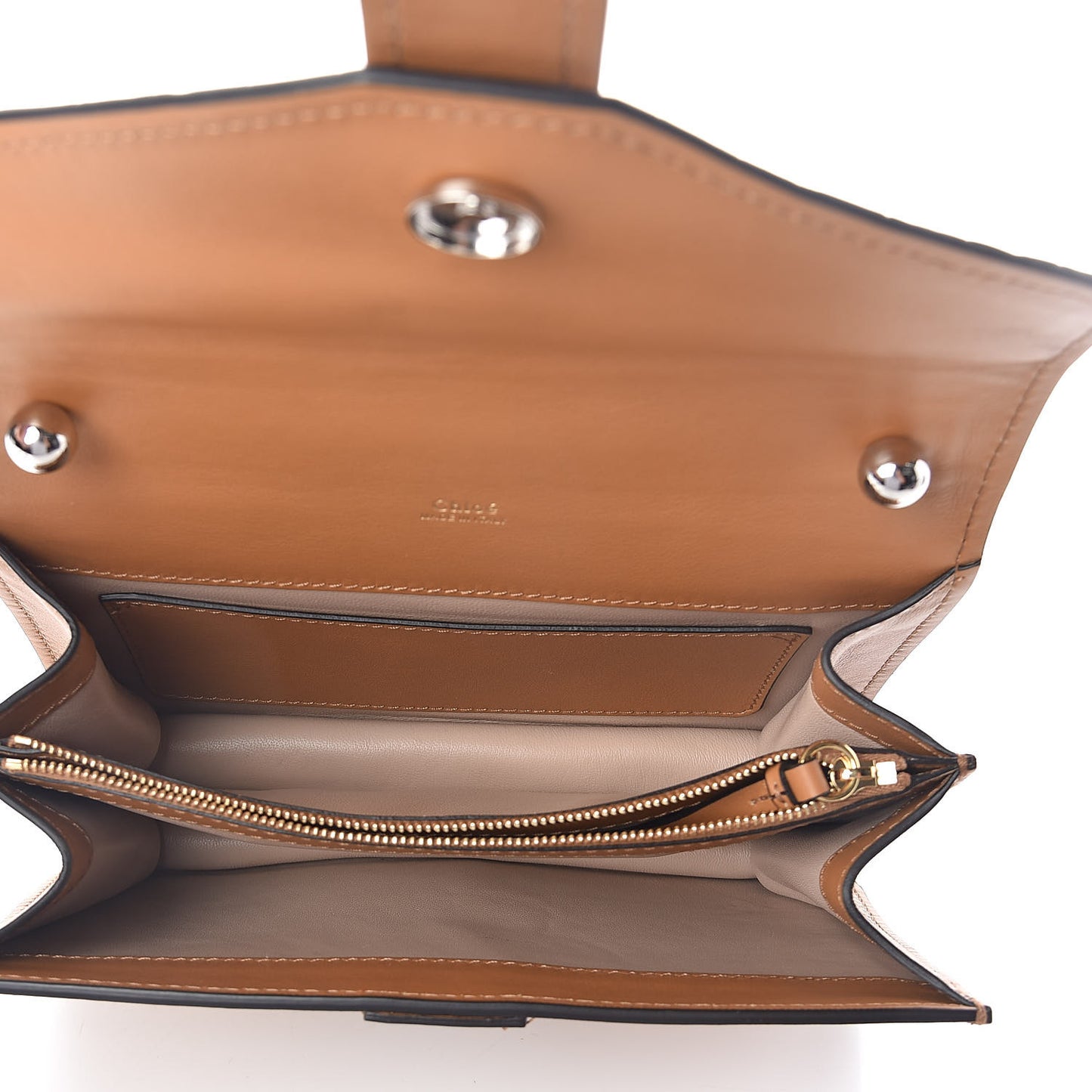 Calfskin Crocodile Embossed Aby Chain Shoulder Bag Autumnal Brown