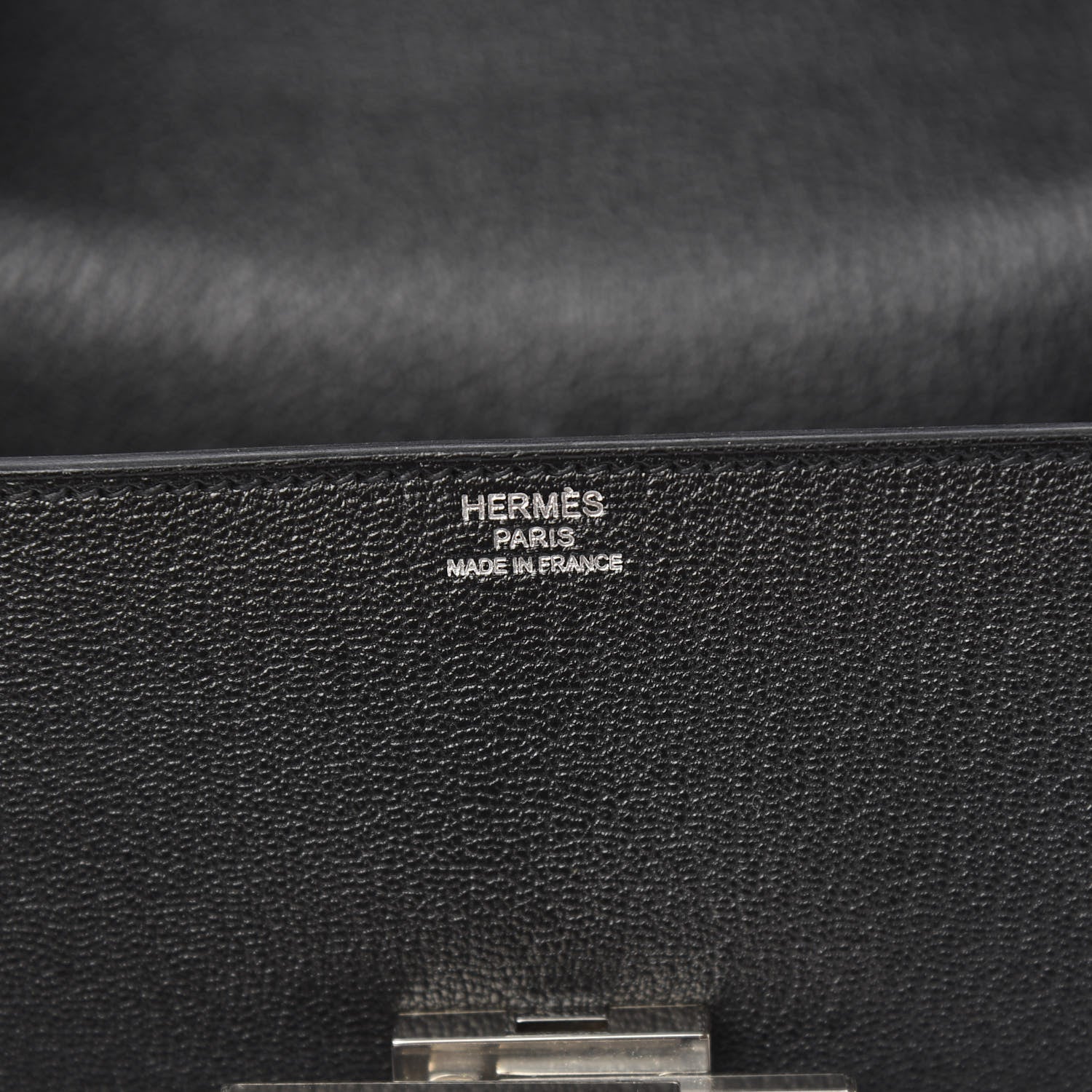 Hermes Chevre Mysore Cinhetic Boxy Top Handle Bag Black 5 of 9