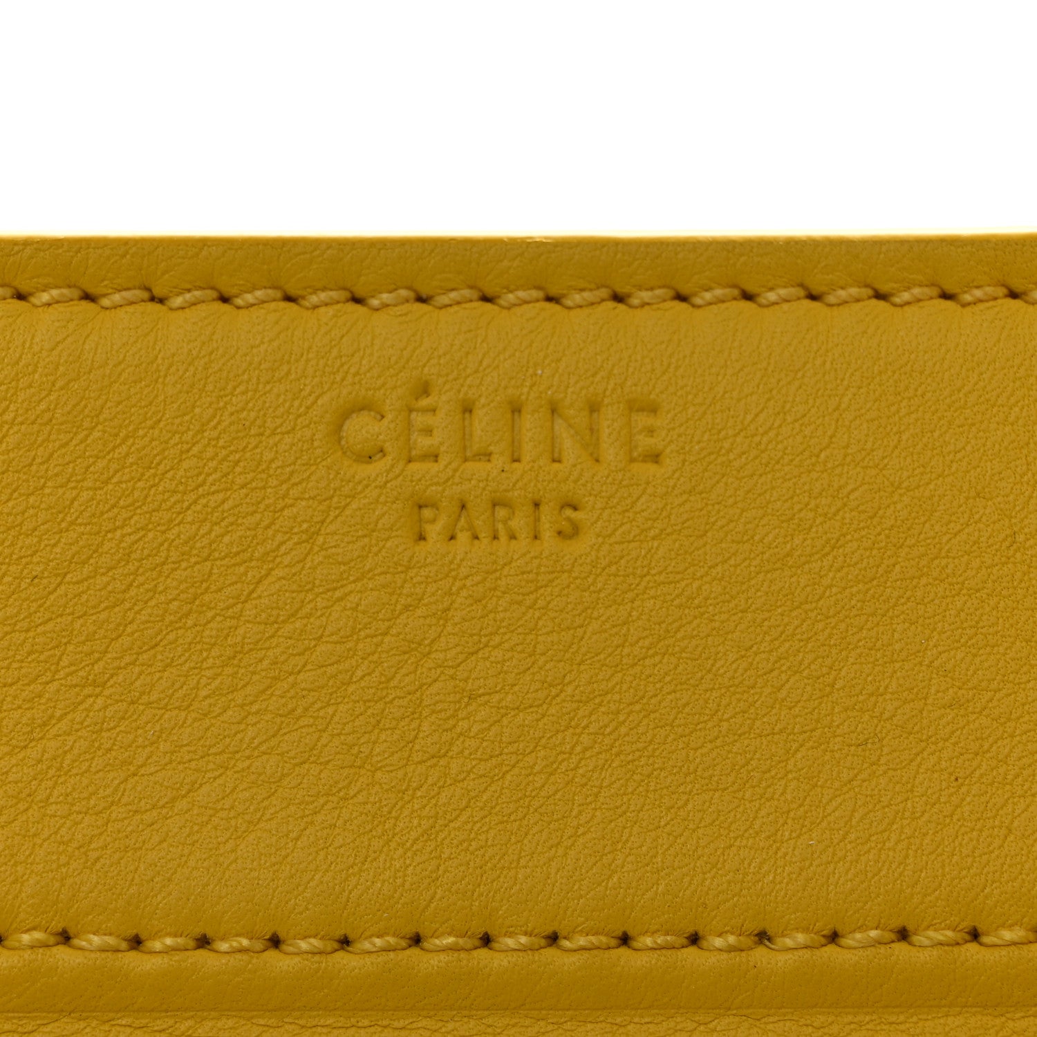 Celine Supple Calfskin Large Phantom Luggage Sun Yellow 6 of 11