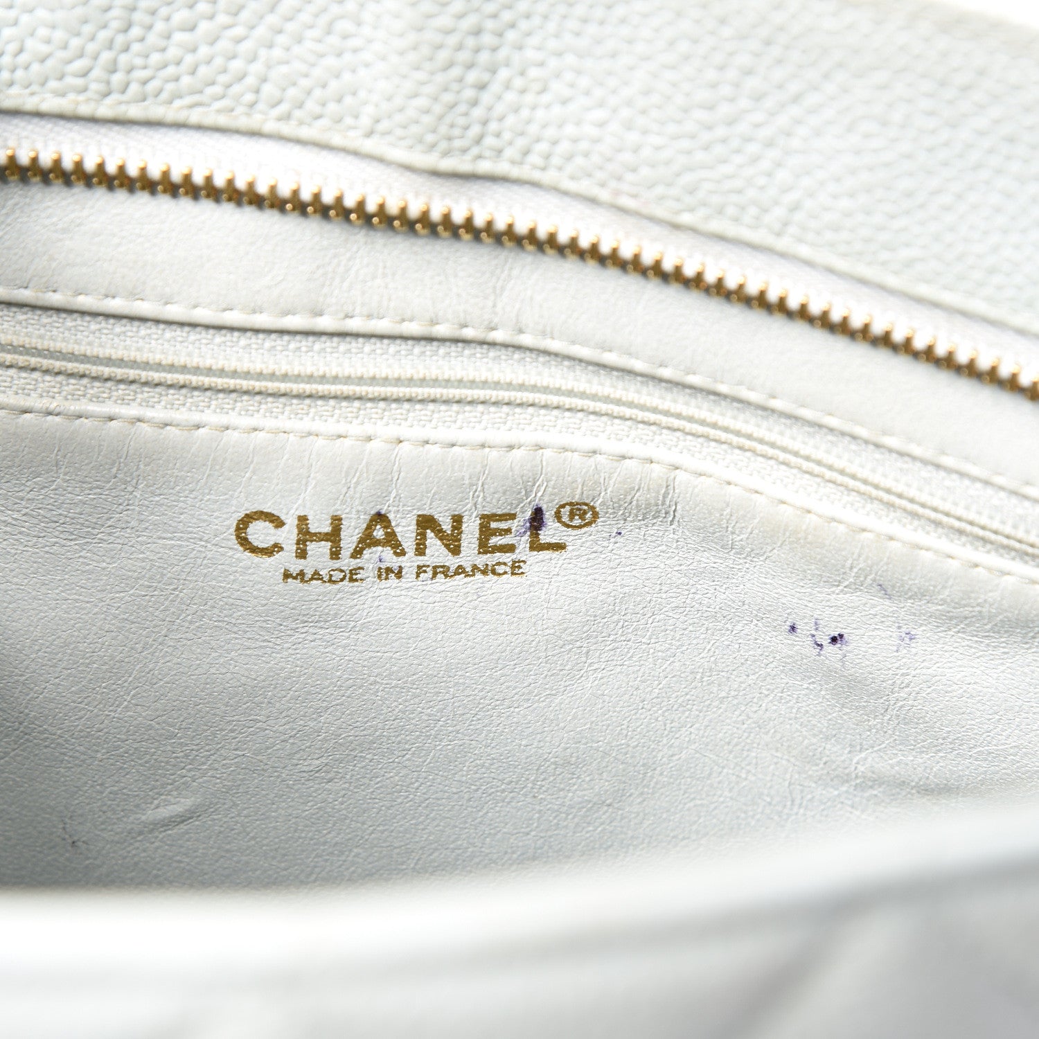 Chanel Caviar Quilted Medallion Tote Light Blue 5 of 14