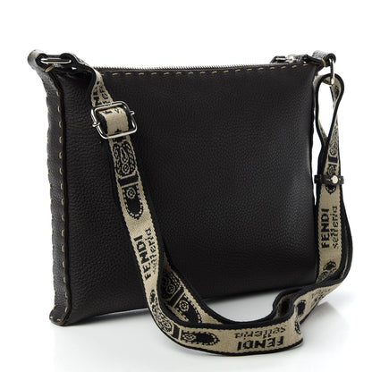 Fendi Cuoio Romano Selleria Messenger Testa di Moro 3 of 10