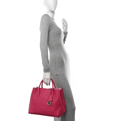 Christian Dior Supple Grained Calfskin Large Open Bar Tote Pink 2 of 12