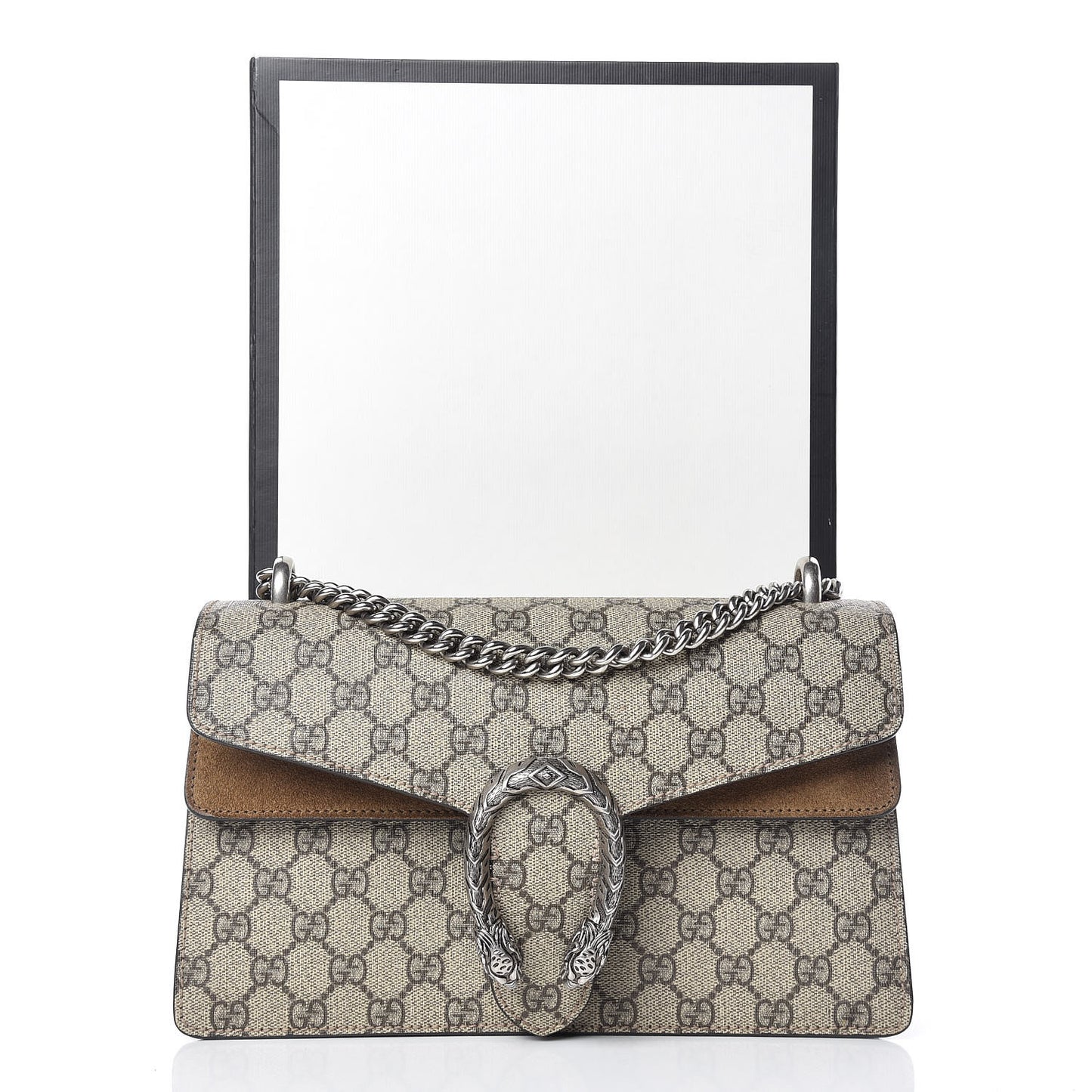 GG Supreme Monogram Small Dionysus Shoulder Bag Taupe