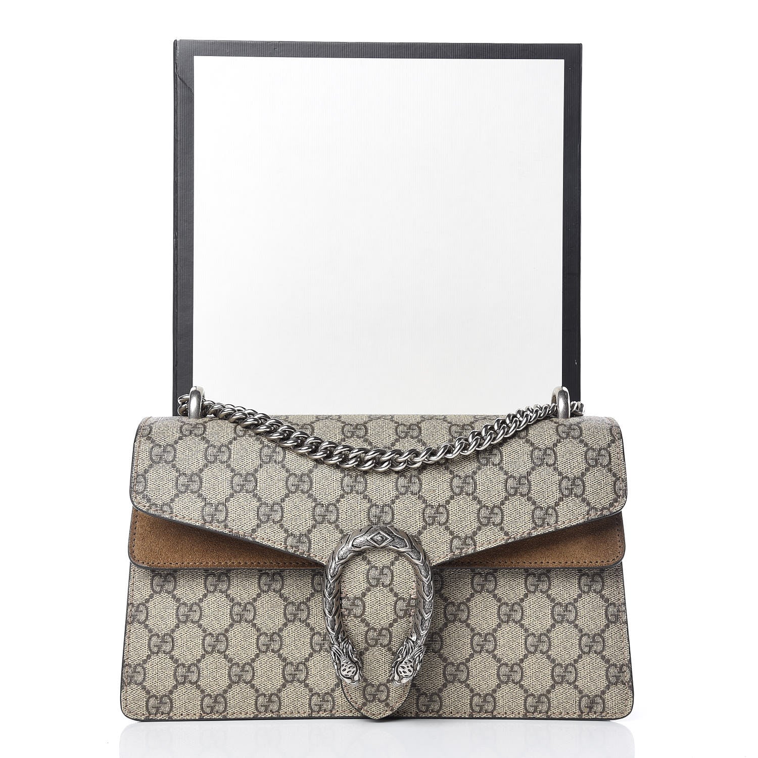 Gucci GG Supreme Monogram Small Dionysus Shoulder Bag Taupe 11 of 11