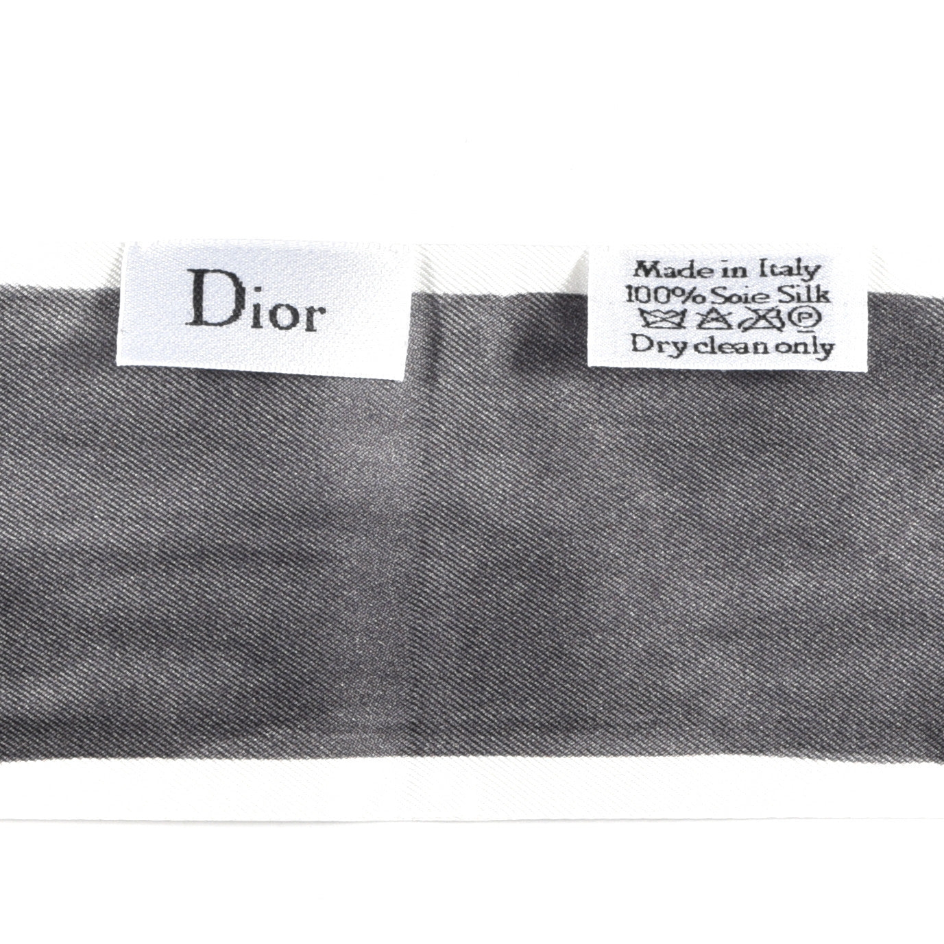 Christian Dior Silk ABCDior U Mitzah Black White 4 of 4