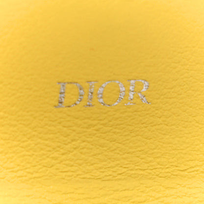 Christian Dior Grained Calfskin Saddle Bag Key Ring Jaune 6 of 9