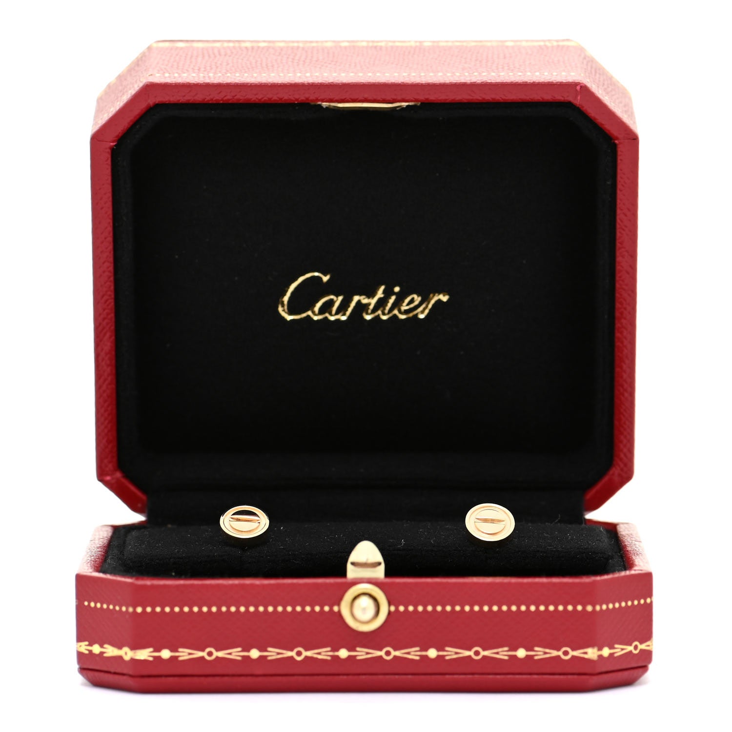 Cartier 18K Yellow Gold LOVE Earrings 6 of 6