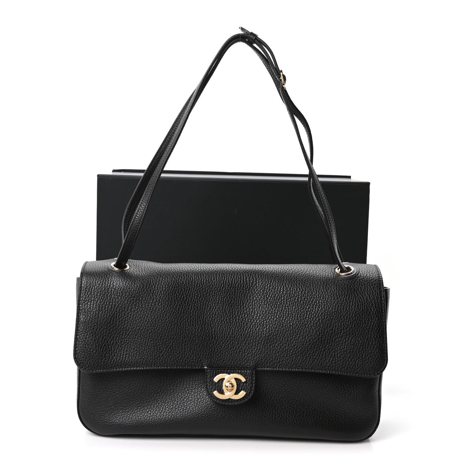 Chanel Grained Calfskin Small Souplissimo Maxi Flap Black 11 of 11