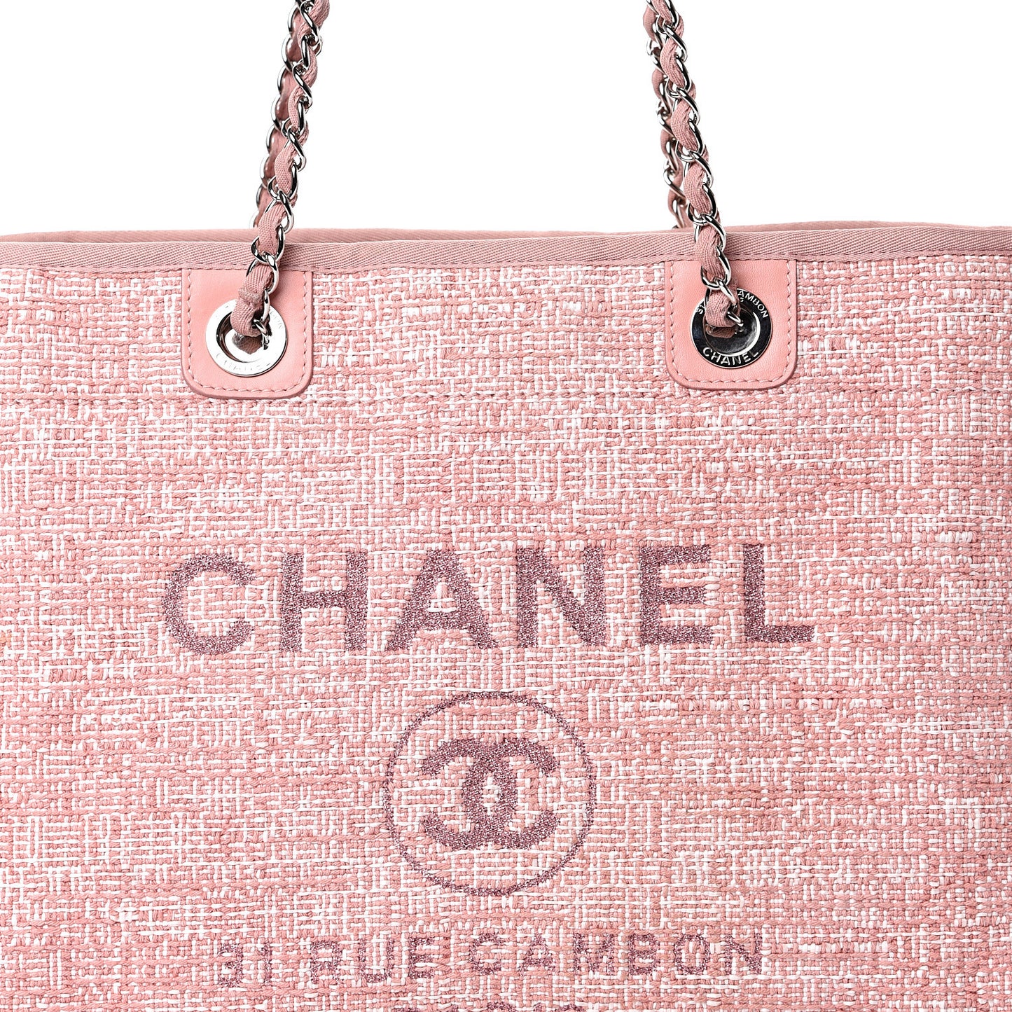 Canvas Small Deauville Tote Pink