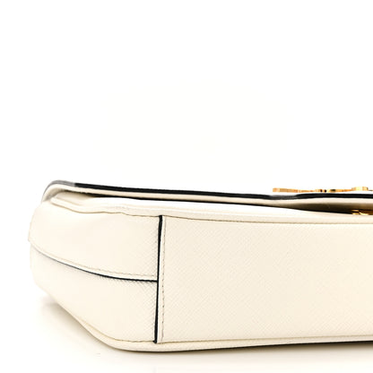 Prada Saffiano Flap Shoulder Bag White 8 of 9