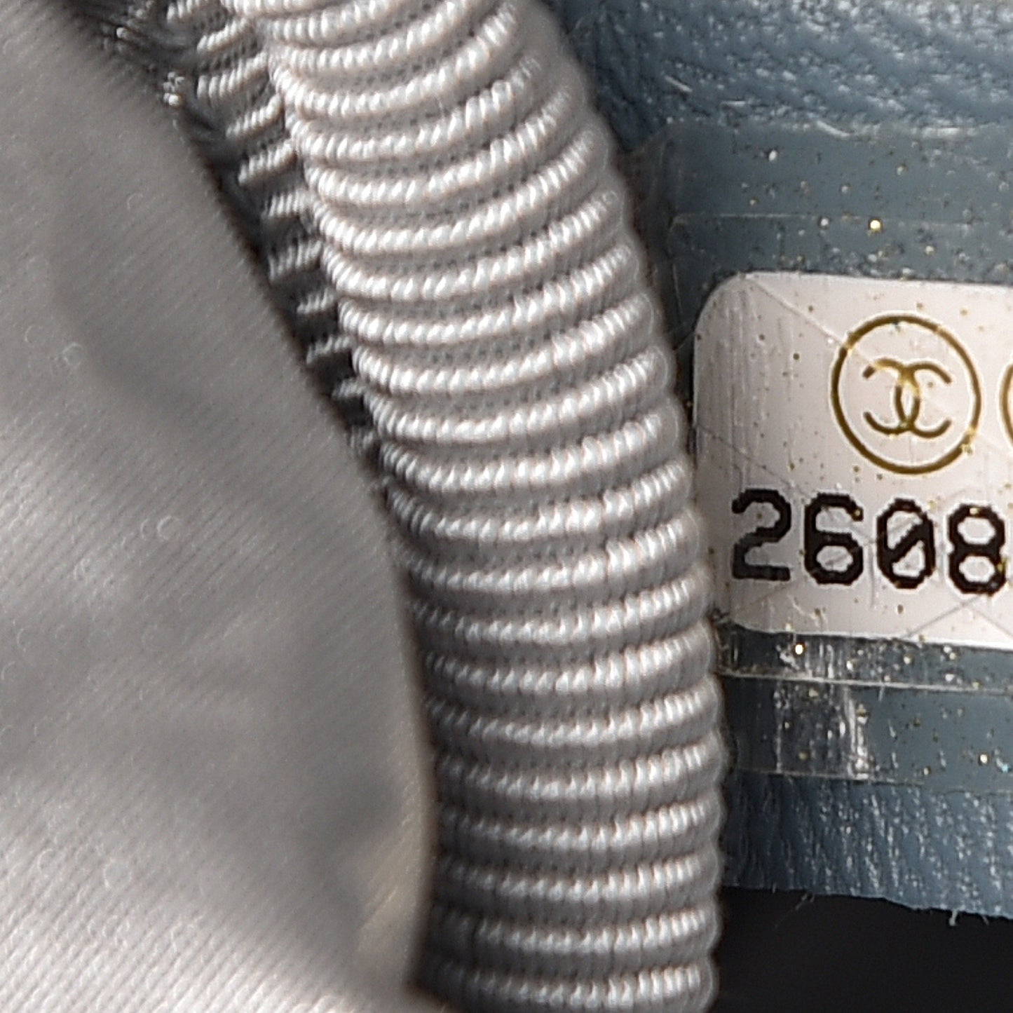 CHNylon Embossed Doudoune Bowling Bag Blue White