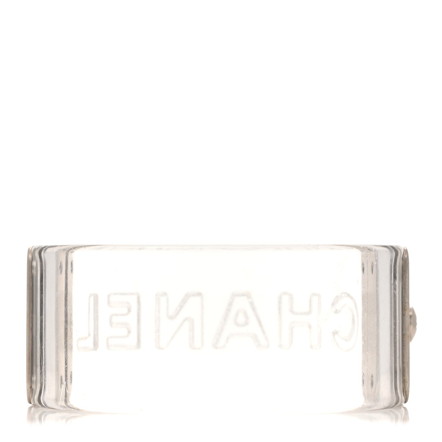 Metal Resin Logo Cuff Transparent
