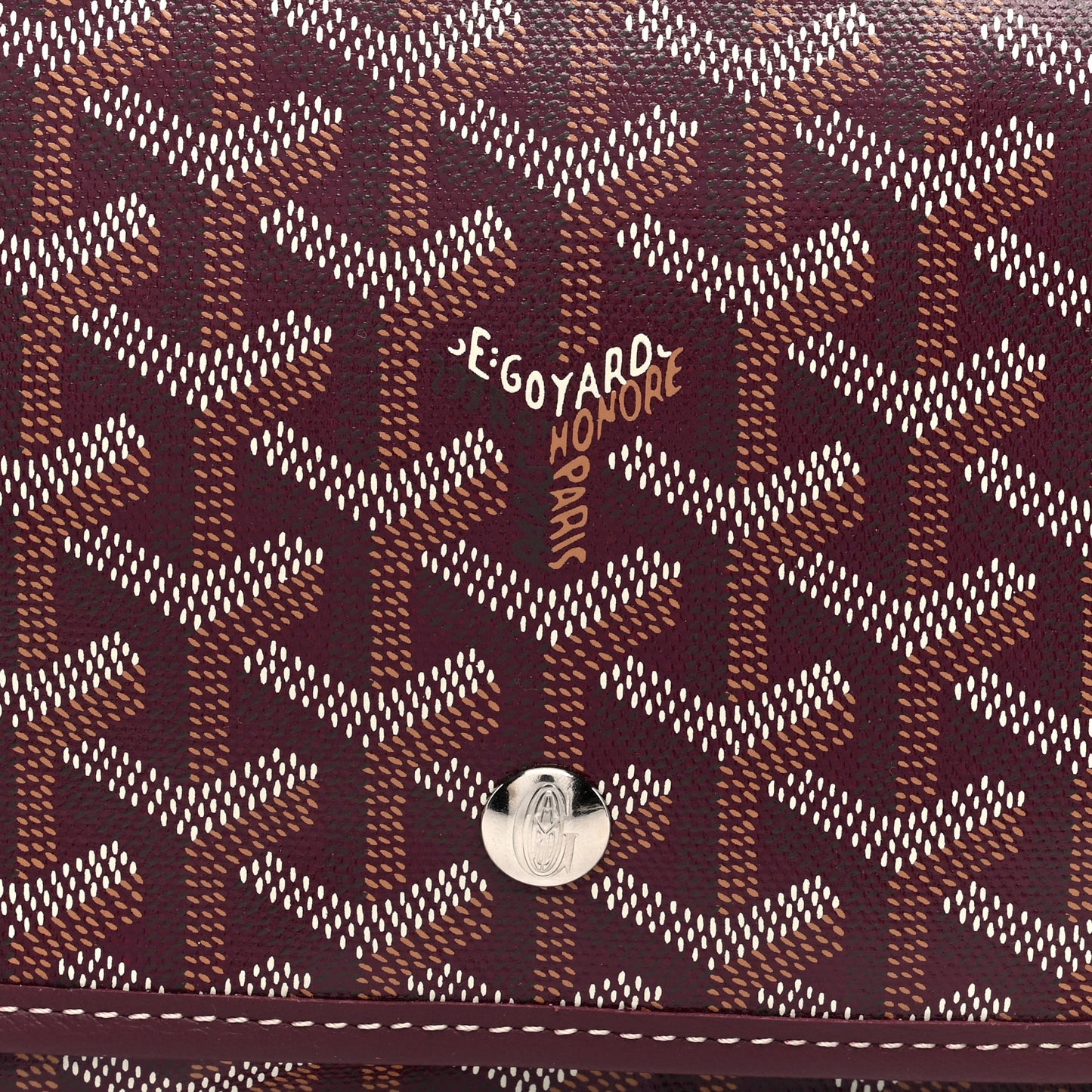 Goyardine Plumet Wallet Clutch Burgundy