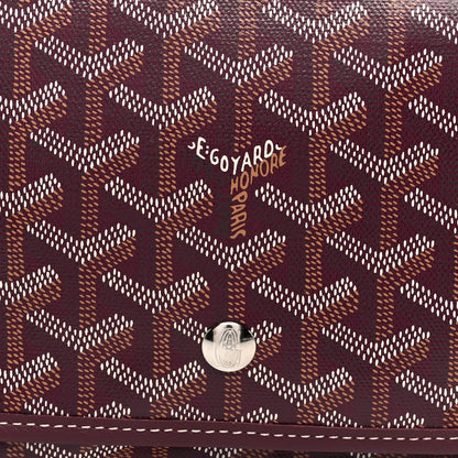 Goyard Goyardine Plumet Wallet Clutch Burgundy 9 of 11