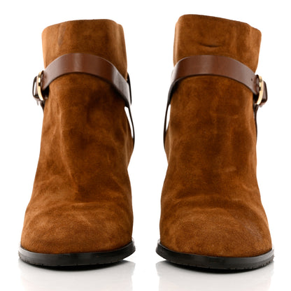 Jimmy Choo Suede Hose 80 Boots 40 Brown 3 of 11