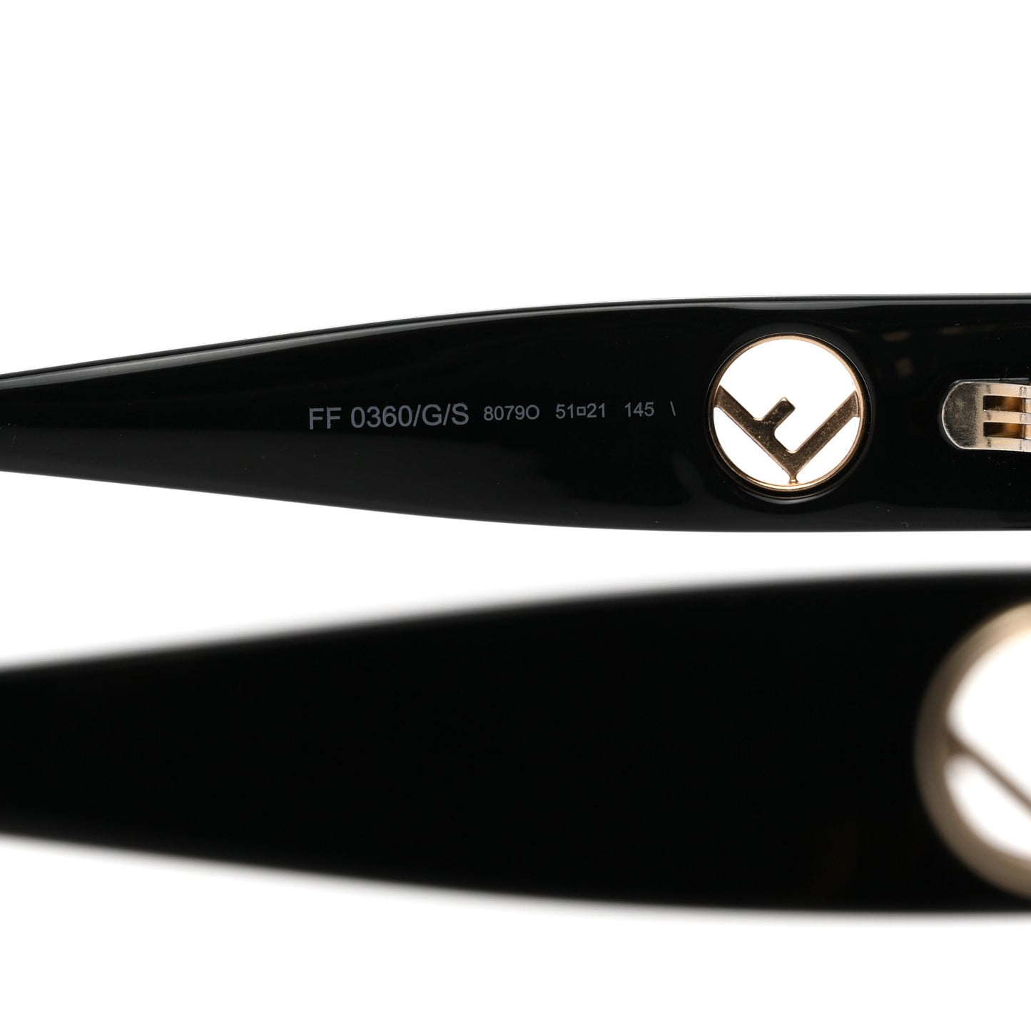 Acetate F is Fendi Cat Eye Sunglasses FF 0360/G/S Black