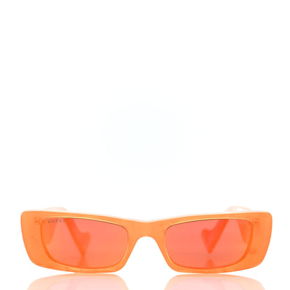 Gucci Acetate Square Sunglasses GG0516S Orange 2 of 4