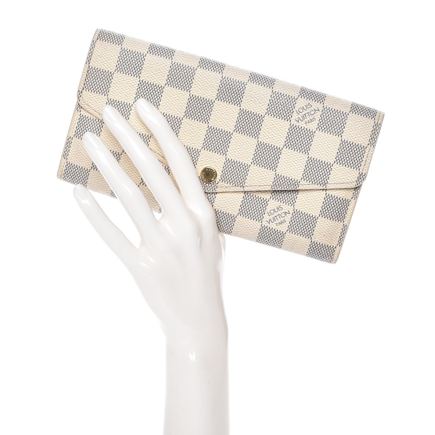 Louis Vuitton Damier Azur Sarah Wallet NM 2 of 7