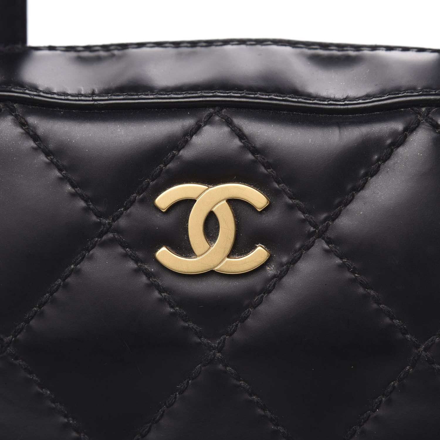 Chanel Calfskin Stitch Surpique Bowler Black 16 of 16